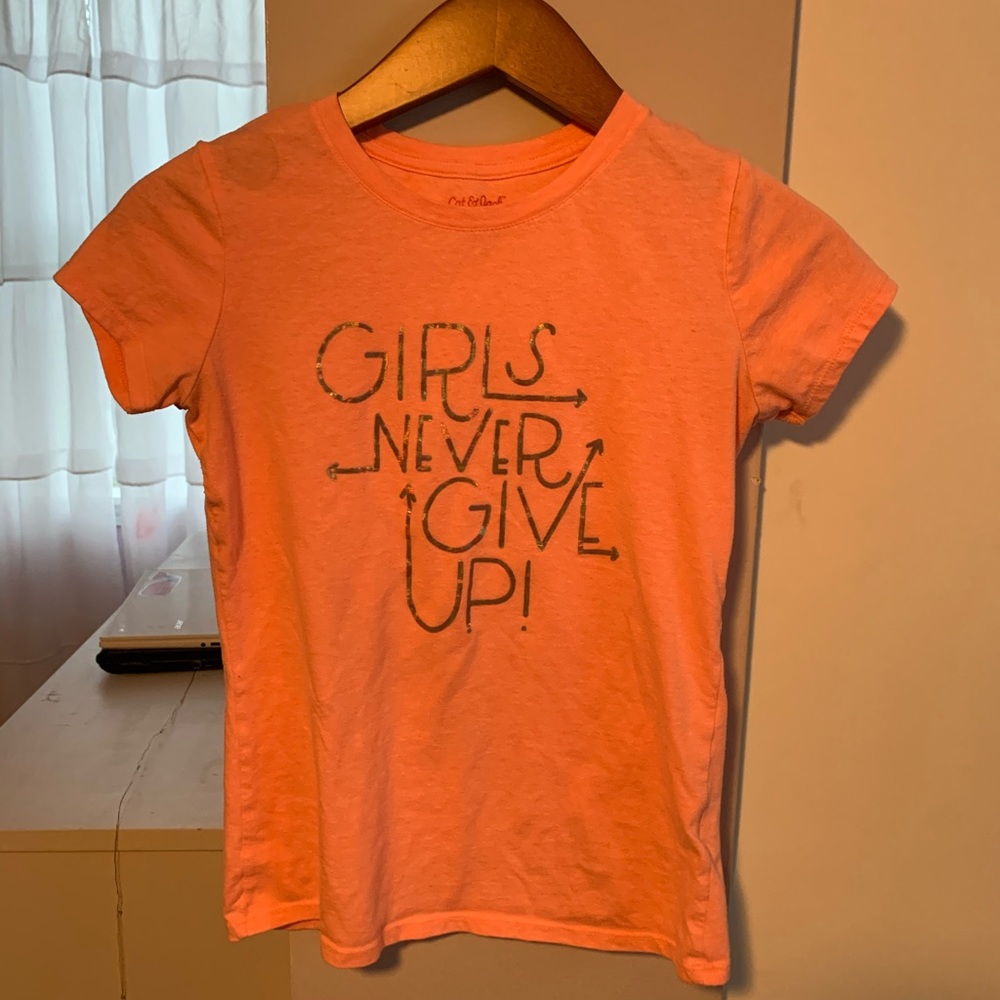 Coral Motivational Girls Tee